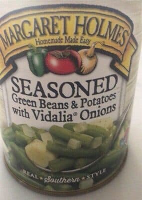 Seasoned green beans & potatoes with vidalia onions