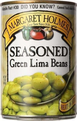 SEASONED GREEN LIMA BEANS