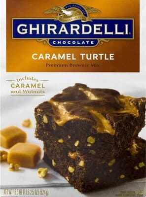 Ghirardelli Premium Caramel Turtle Brownie Mix