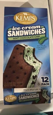 Mint Chocolate Chip Ice Cream Sandwiches