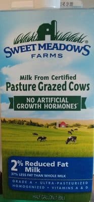 2% Reduced Fat Milk