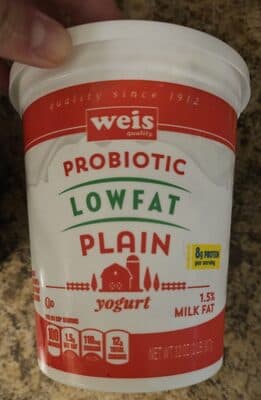 Weis, Lowfat Yogurt, Plain
