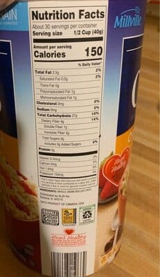 Hearty 100% Whole Grain Old Fashioned Rolled Oats
