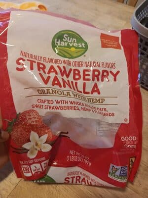 Strawberry Vanilla Granola With Hemp