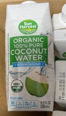 Organic 100% pure coconut water
