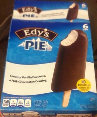 Creamy Vanilla With A Milk Chocolatey Coating Pie Frozen Dairy Dessert Bars