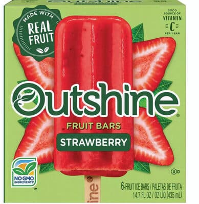Strawberry Fruit Ice Bars
