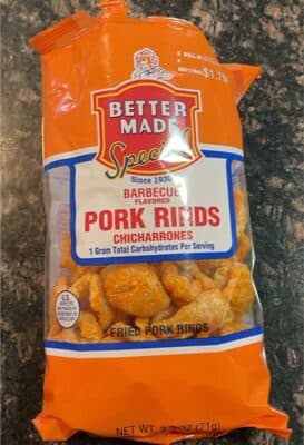 Barbecue Flavored Fried Pork Rinds Chicharrones