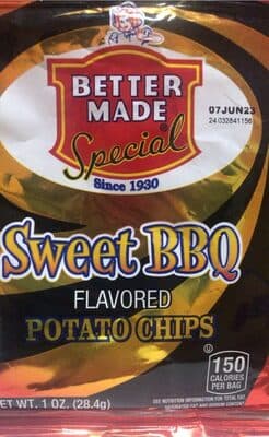 Sweet BBQ Flavored Potato Chips