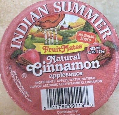 Natural Cinnamon Applesauce