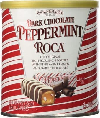 Dark Chocolate Peppermint Buttercrunch Toffee