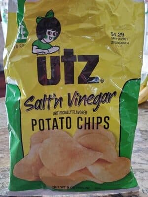 Salt'n Vinegar Flavored Potato Chips