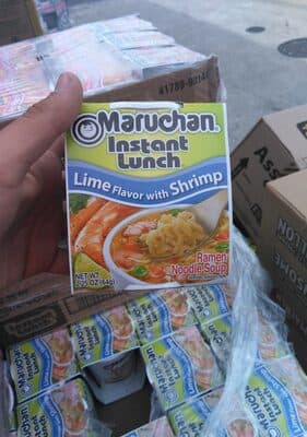 Instant Lunch, Ramen Noodle Soup, Shrimp
