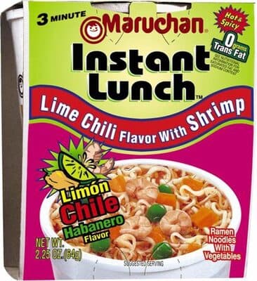 Habanero Lime Chili Flavor With Shrimp Ramen Noodle Soup Instant Lunch
