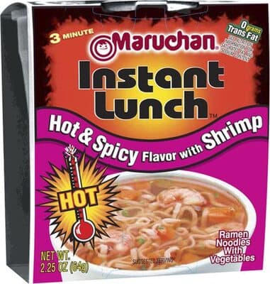 Hot & Spicy Flavor with Shrimp Ramen Noodle Soup