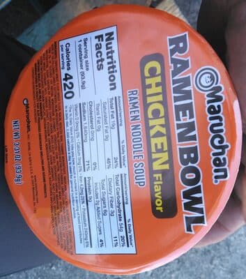 Ramen Chicken Noodle Soup Bowl