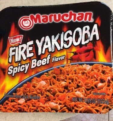 Fire Yakisoba Spicy Beef Japanese Home Style Noodles