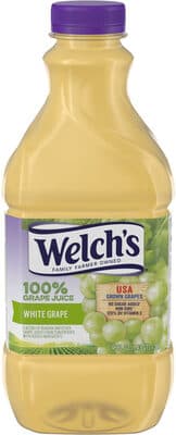 WELCH'S, 100% WHITE GRAPE JUICE