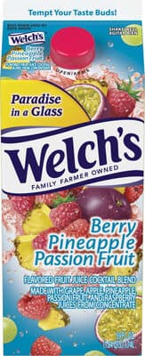 BERRY PINEAPPLE PASSION FRUIT FLAVORED JUICE COCKTAIL-BLEND OF FIVE JUICES FROM CONCENTRATE, BERRY PINEAPPLE PASSION FRUIT