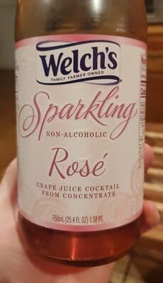 Sparkling Rose Grape Juice Cocktail
