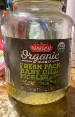 Organic Kosher Fresh Baby Dill Pickles