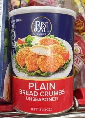 Plain Bread Crumbs Unseasoned