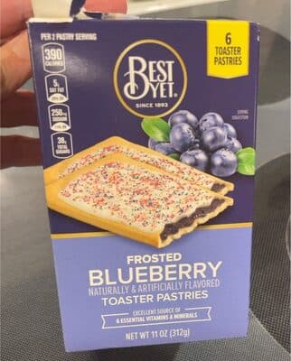 Frosted Blueberry Toaster Pastries