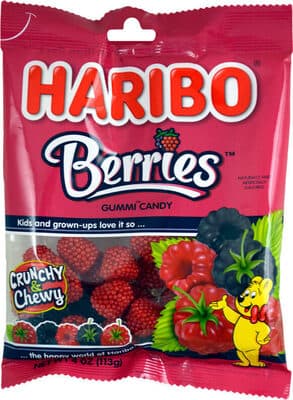 Haribo, Gummi Candy, Raspberries