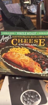 Cheese Enchilada Made With Organic Beans, Corn & Tomatoes Whole Meals