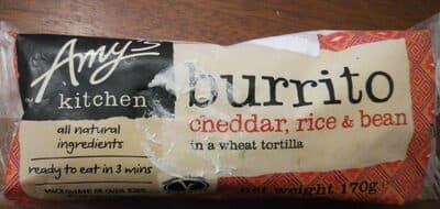 Burrito haricot fromage
