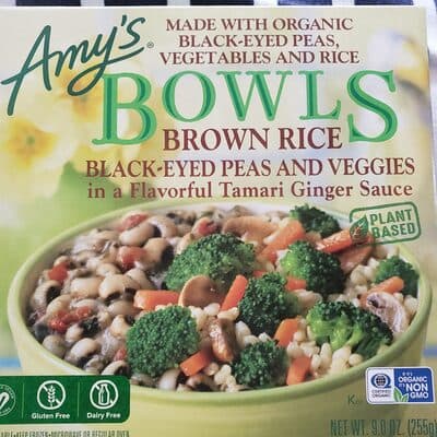 Brown Rice Black-Eyed Peas and Veggies in a Flavorful Tamari Ginger Sauce Bowls