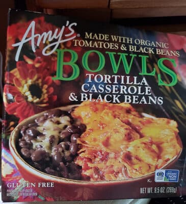 Tortilla Casserole & Black Beans Made with Organic Tomatoes