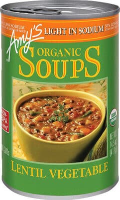 Lentil Vegetable Organic Soups