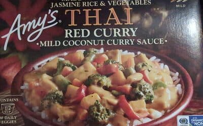 Thai Red Curry Made With Organic Jasmine Rice & Vegetables