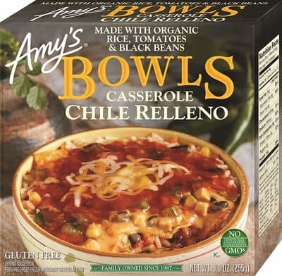 Casserole Chile Relleno Made With Organic Rice, Black Beans & Fire Roasted Poblanos