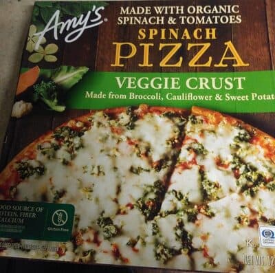 Spinach Made with Organic Spinach & Tomatoes Veggie Crust Pizza