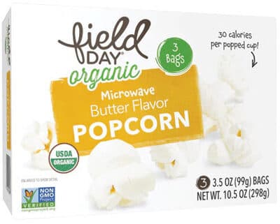 Organic Popcorn, Organic Butter