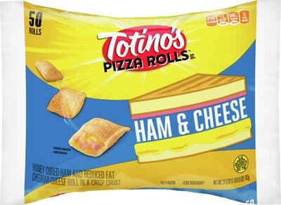 Honey Cured Ham and Reduced Fat Cheddar Cheese Roll in a Crisp Crust