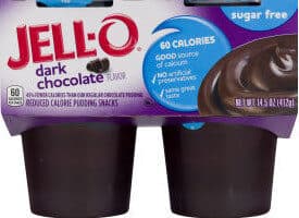 Dark Chocolate Sugar Free Reduced Calorie Pudding Snacks
