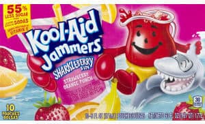 Sharkleberry Fin Strawberry Orange Punch Jammers Flavored Drink