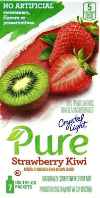 STRAWBERRY KIWI FLAVOR ON-THE-GO NATURALLY SWEETENED DRINK MIX, STRAWBERRY KIWI