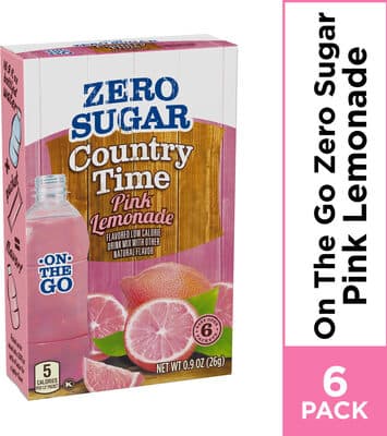 Pink Lemonade Zero Sugar Flavored Low Calorie Drink Mix