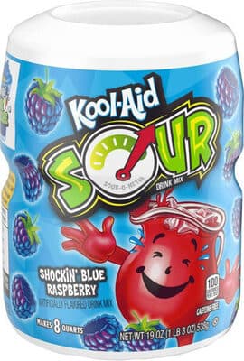 Caffeine Free Shockin' Blue Raspberry Sour Drink Mix