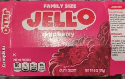 Raspberry Gelatin Dessert