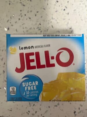Low Calorie Gelatin Dessert, Lemon