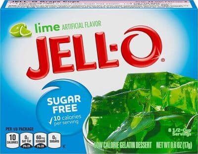 Lime Sugar Free Low Calorie Gelatin Dessert