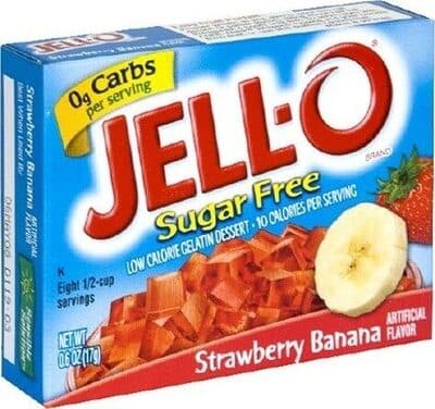 Gelatin Dessert, Strawberry Banana