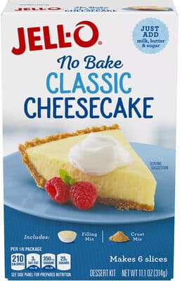 No Bake Dessert Mix, Real Cheesecake
