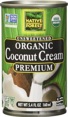 Unsweetened Premium Organic Coconut Cream