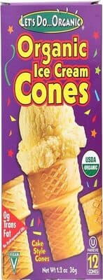 Organic Ice Cream Cones Cake Style